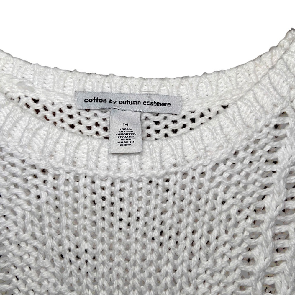 Autumn Cashmere‎ Embroidered Floral Knit Cottagecore Sweater Grannycore Medium - Picture 4 of 4